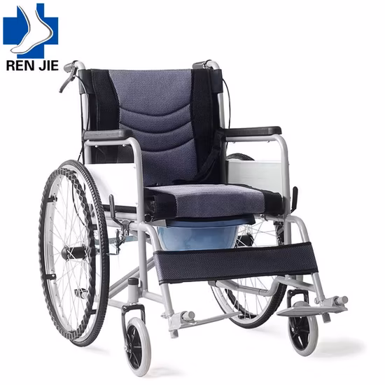 Fauteuil roulant à poussée manuelle pour personnes âgées handicapées, fauteuil roulant pliant pratique par galvanoplastie
